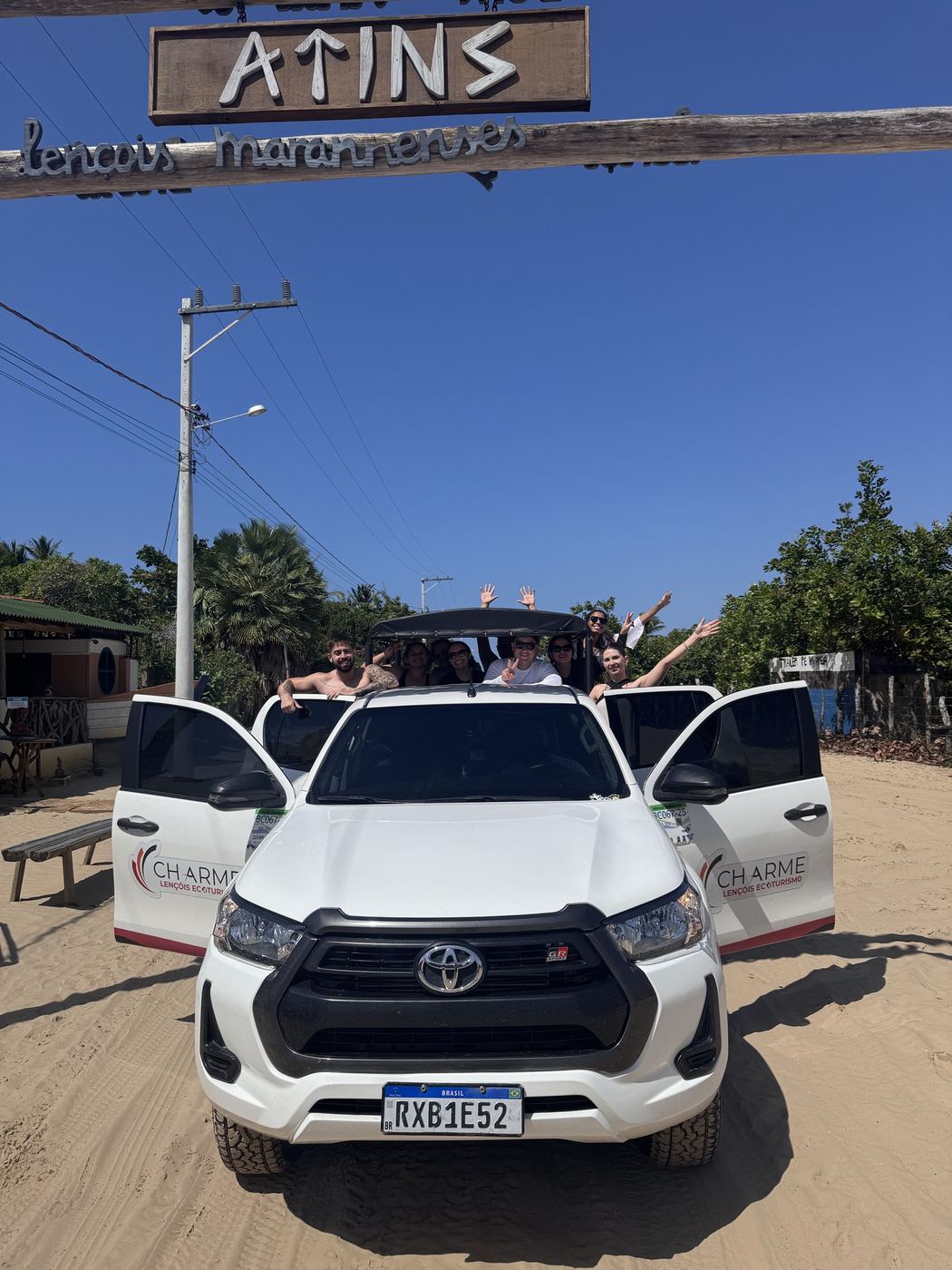Hilux da Charme chegando em Atins